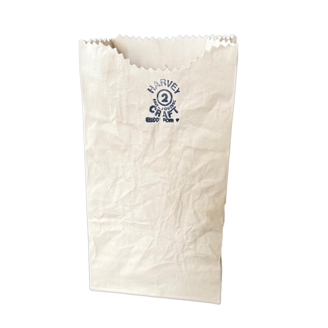 1980s Michael Harvey Ceramic Paper Bag Vase - 2