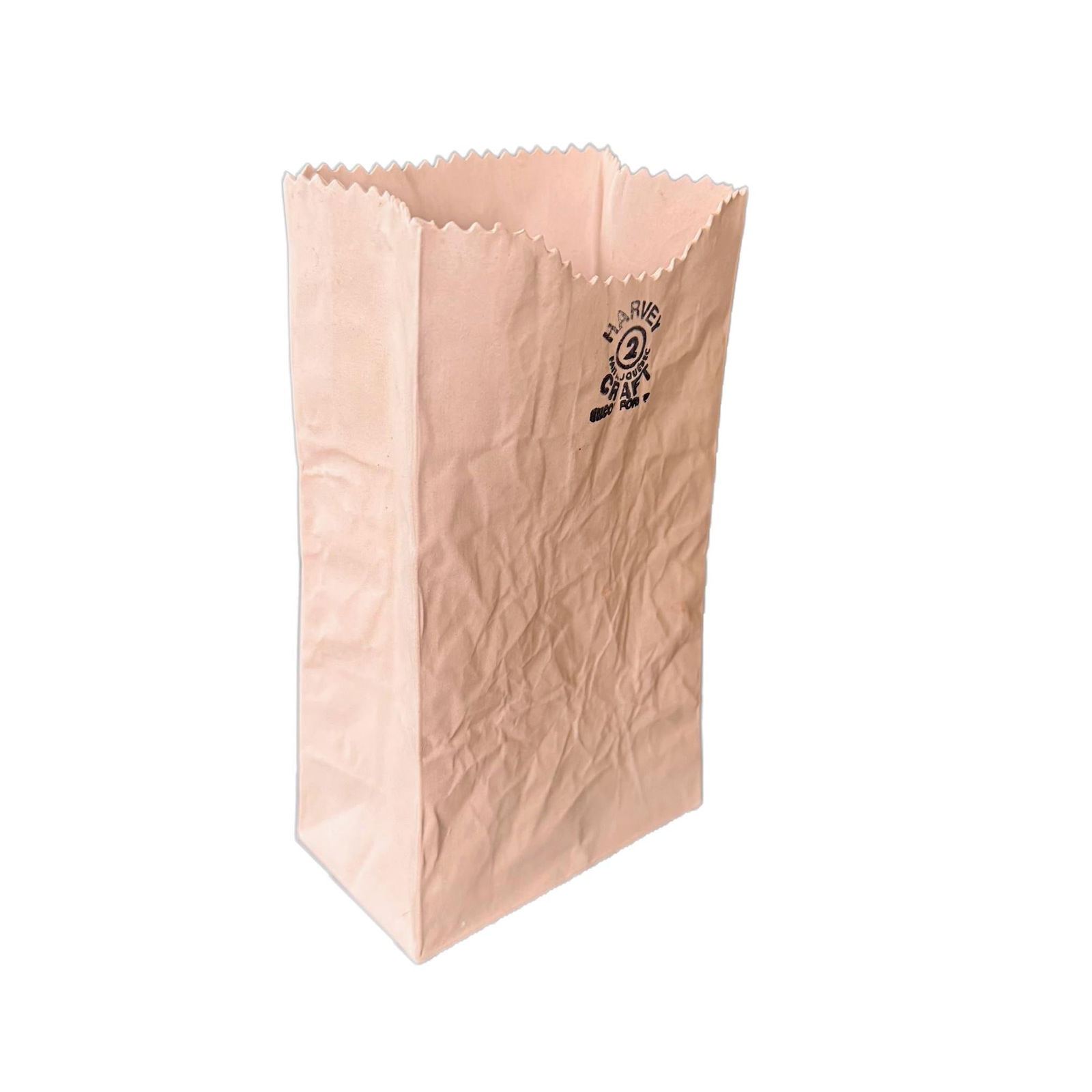 1980s Michael Harvey Ceramic Paper Bag Vase - 5