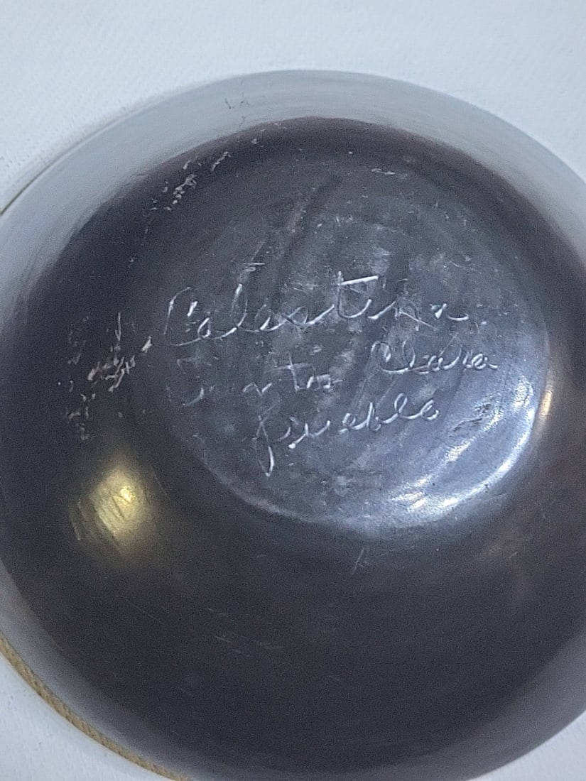 Vintage Celestina San Clara Pueblo Native American Bowl - 8