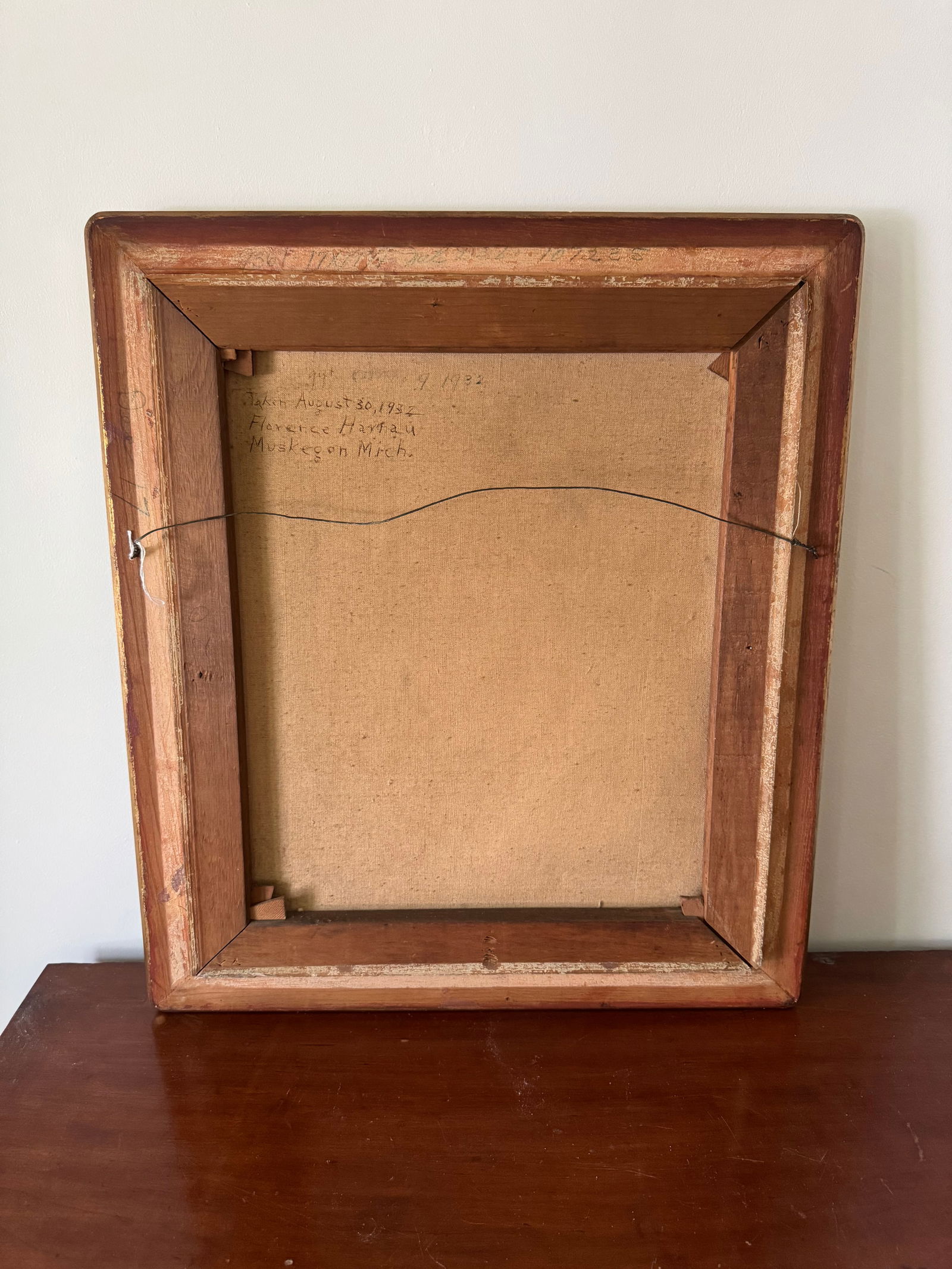 1930's Art Deco Portrait Painting of a Woman, Framed - 8