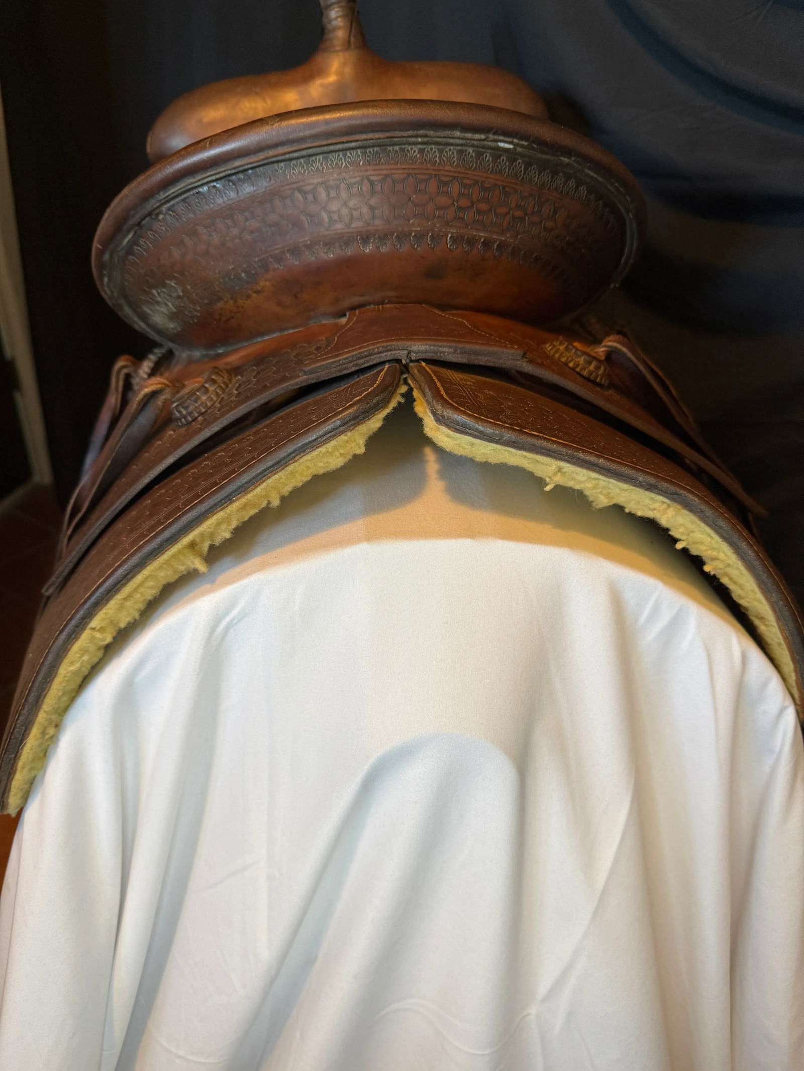 Vintage American Western Saddle h.h. Heiser 1920s - 8