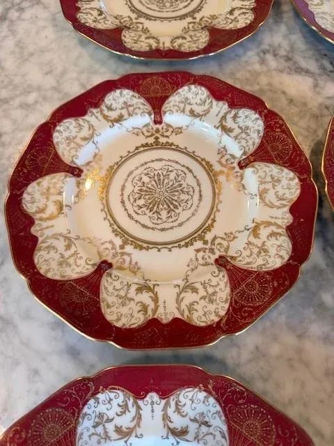 Vintage Hohenberg Studios Black Knight Dinner Plates- Set of 12 - 2