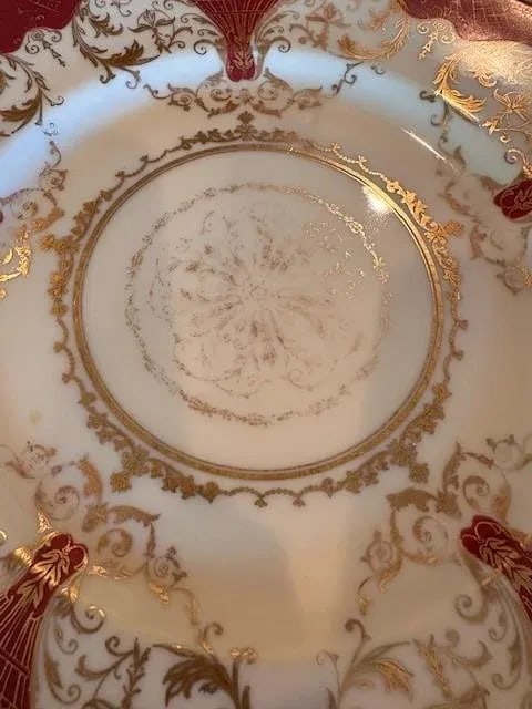 Vintage Hohenberg Studios Black Knight Dinner Plates- Set of 12 - 5