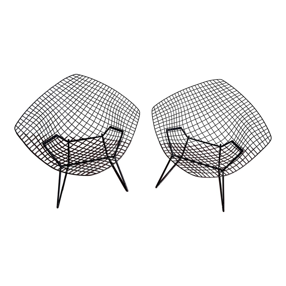 1960s Bertoia Diamond Chairs, Attributed - Set of 2 (1 of 2)