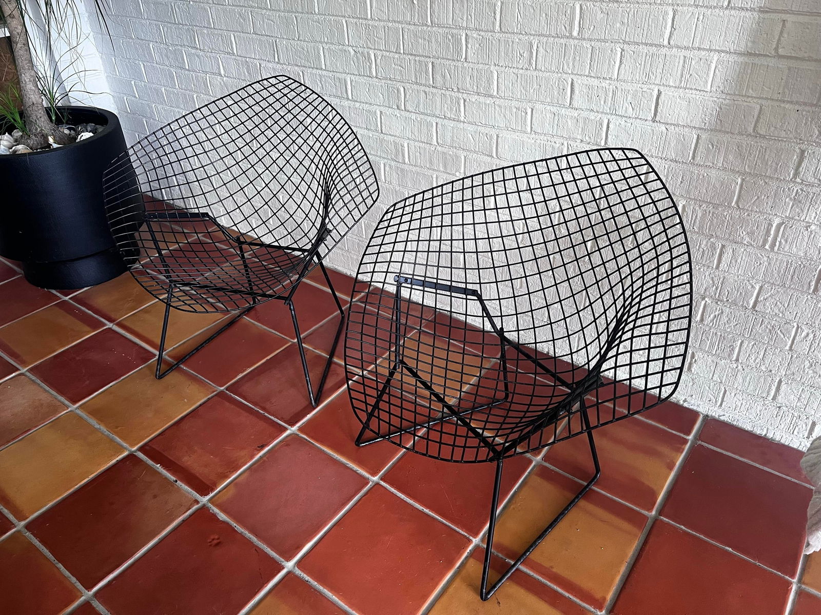 1960s Bertoia Diamond Chairs, Attributed - Set of 2 - 2