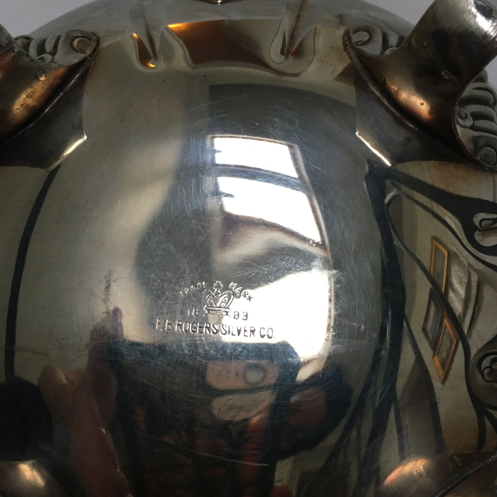 1940s Silver Plate Coffee and Tea Service by F. B. Rogers - 4 Piece Set - 10