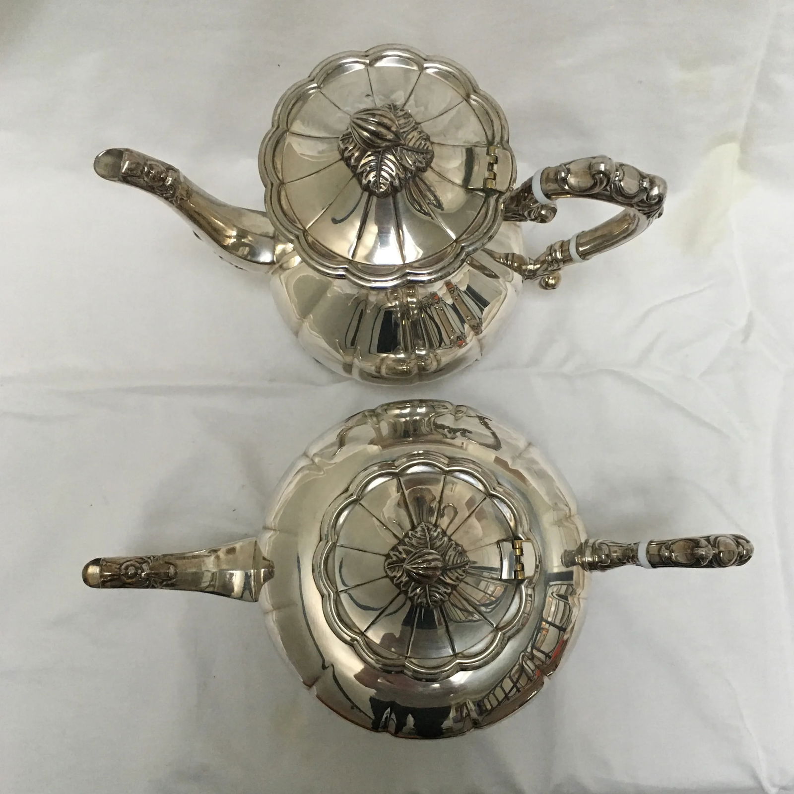 1940s Silver Plate Coffee and Tea Service by F. B. Rogers - 4 Piece Set - 6