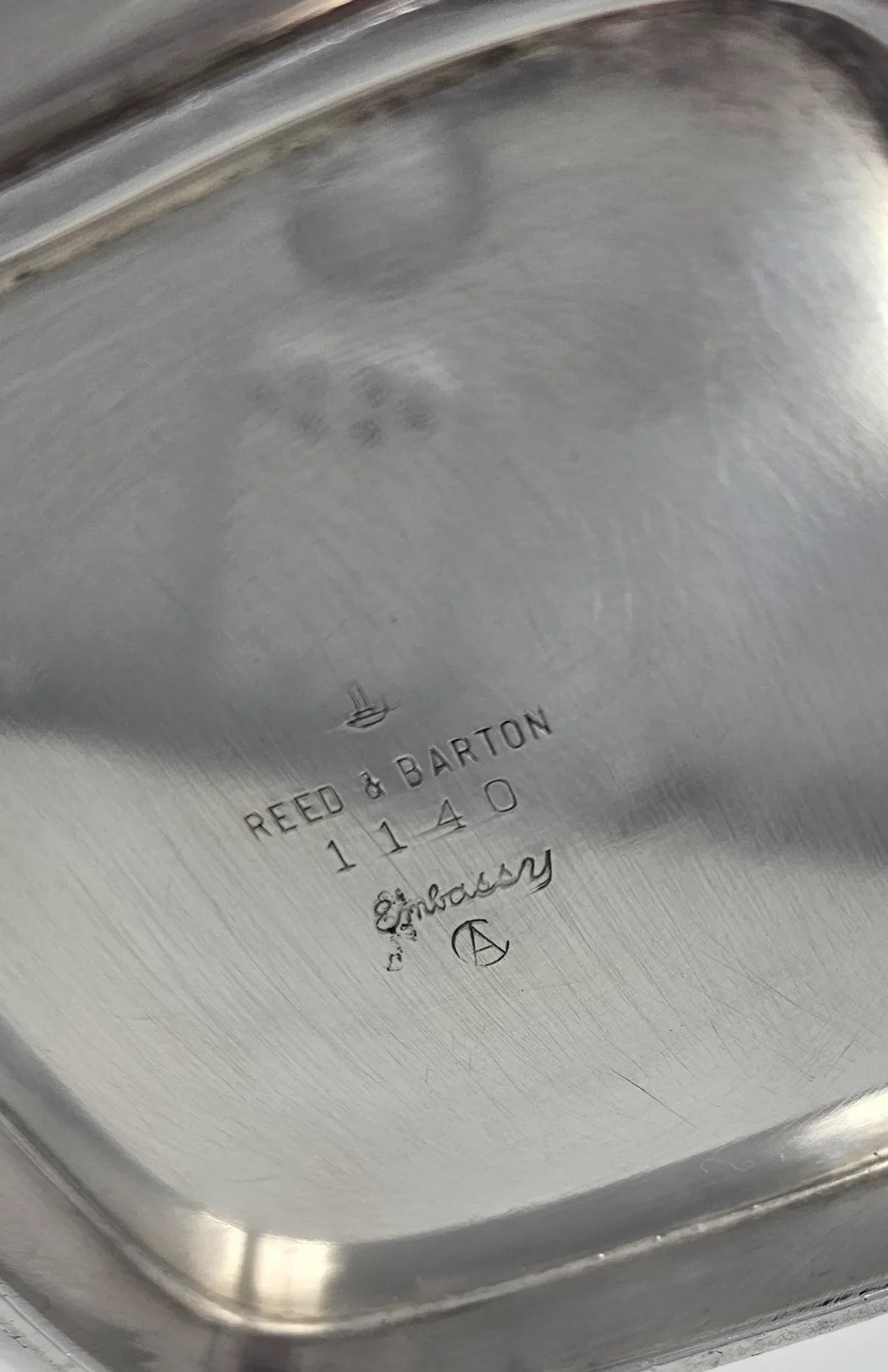 Mid 20th Century Vintage Reed & Barton Silver Plated Embassy Bon Bon Tray - 10