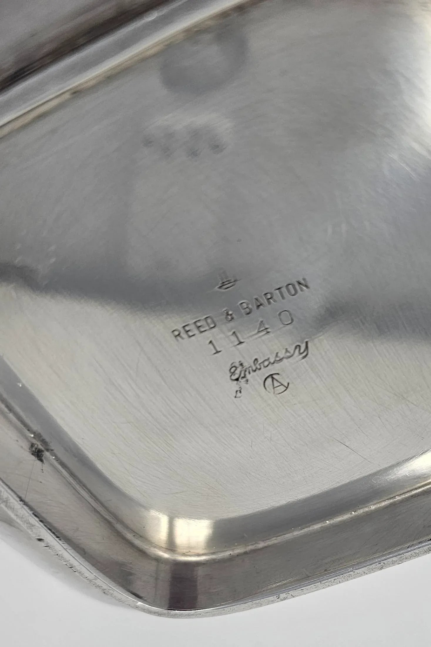 Mid 20th Century Vintage Reed & Barton Silver Plated Embassy Bon Bon Tray - 12