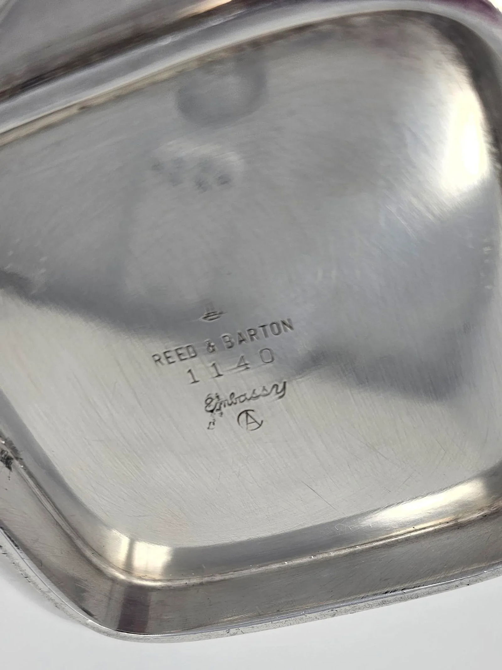 Mid 20th Century Vintage Reed & Barton Silver Plated Embassy Bon Bon Tray - 9