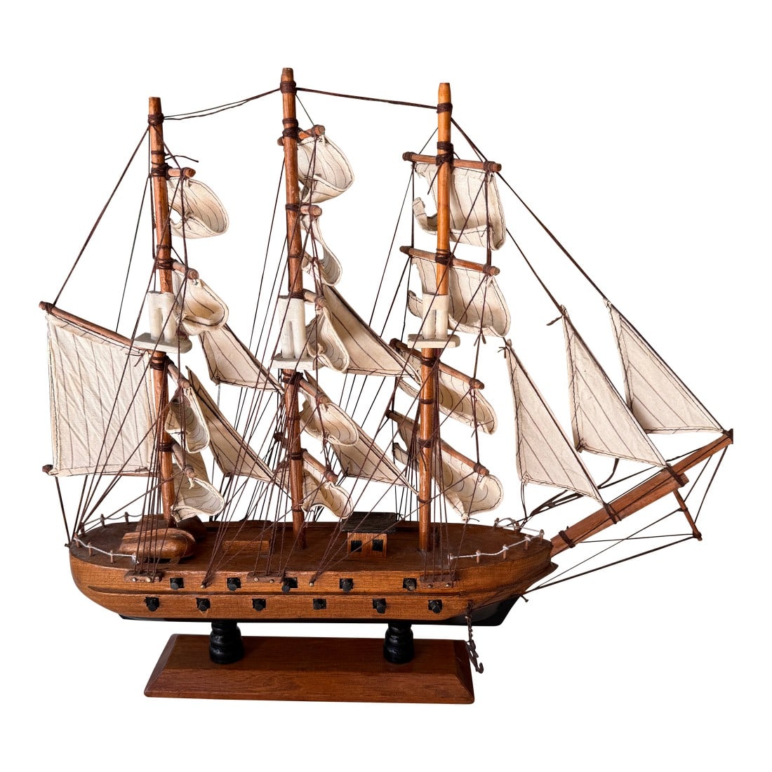 1970s Small Wooden Nautical Ship Sculpture (1 of 9)