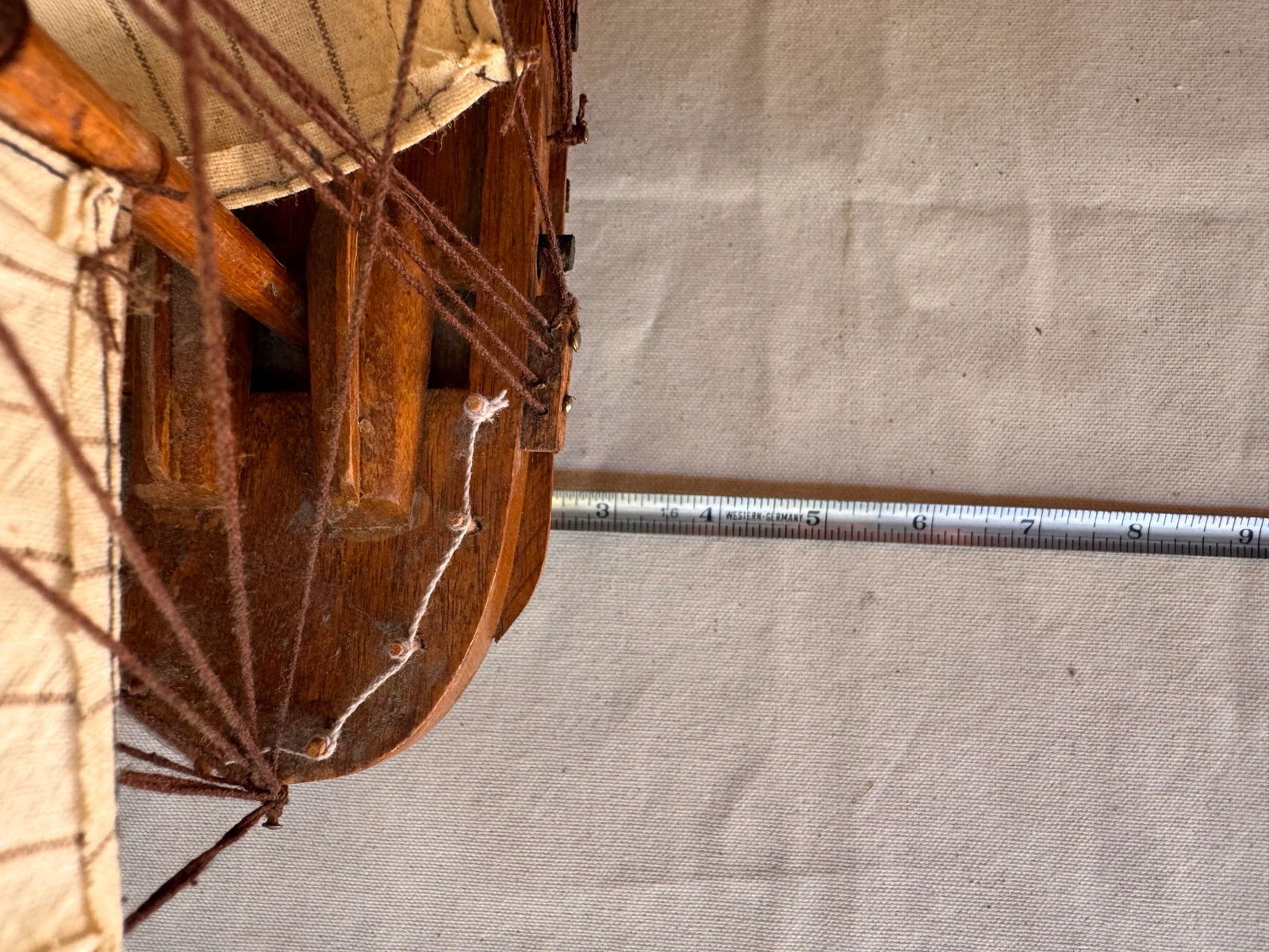 1970s Small Wooden Nautical Ship Sculpture - 6