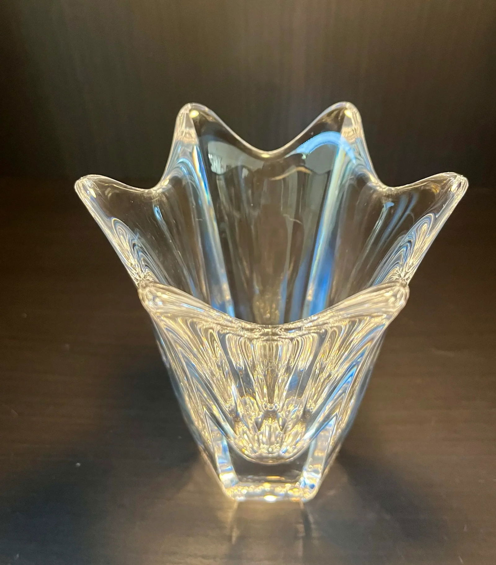 Late 20th Century Orrefors Sweden Tulip Lead Crystal Vase - 4