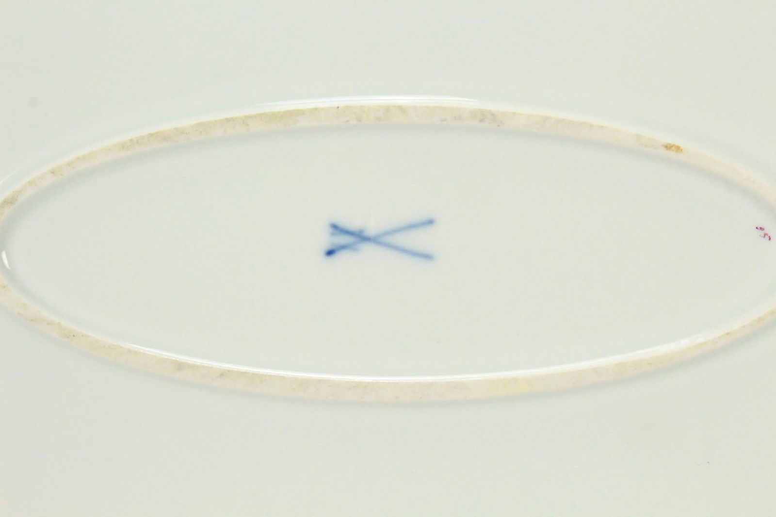 1800's Meissen Porcelain "Deutches Blumen" Scattered Flowers Oval Platter - 8