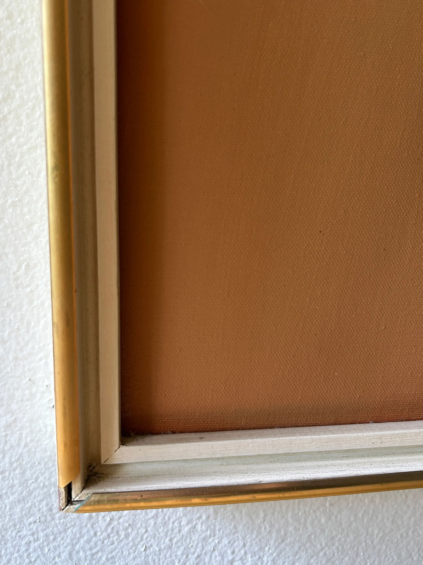 Robert Lawson 1970s Abstract Oil Painting on Canvas Vintage Art Brown and Orange - 6