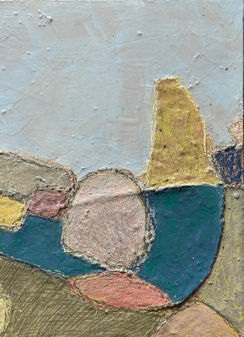 "Earth Sign Dreams" Original Mixed-Media Painting on Panel by Zac Woodiel - 4