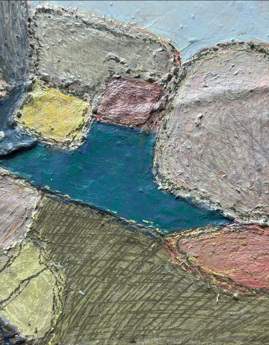 "Earth Sign Dreams" Original Mixed-Media Painting on Panel by Zac Woodiel - 9