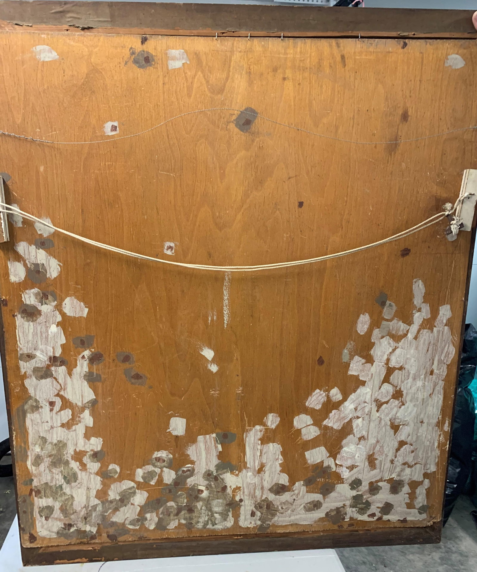 Vintage Argentinian Lady With a Fan Painting Signed V. E. R., Framed - 3