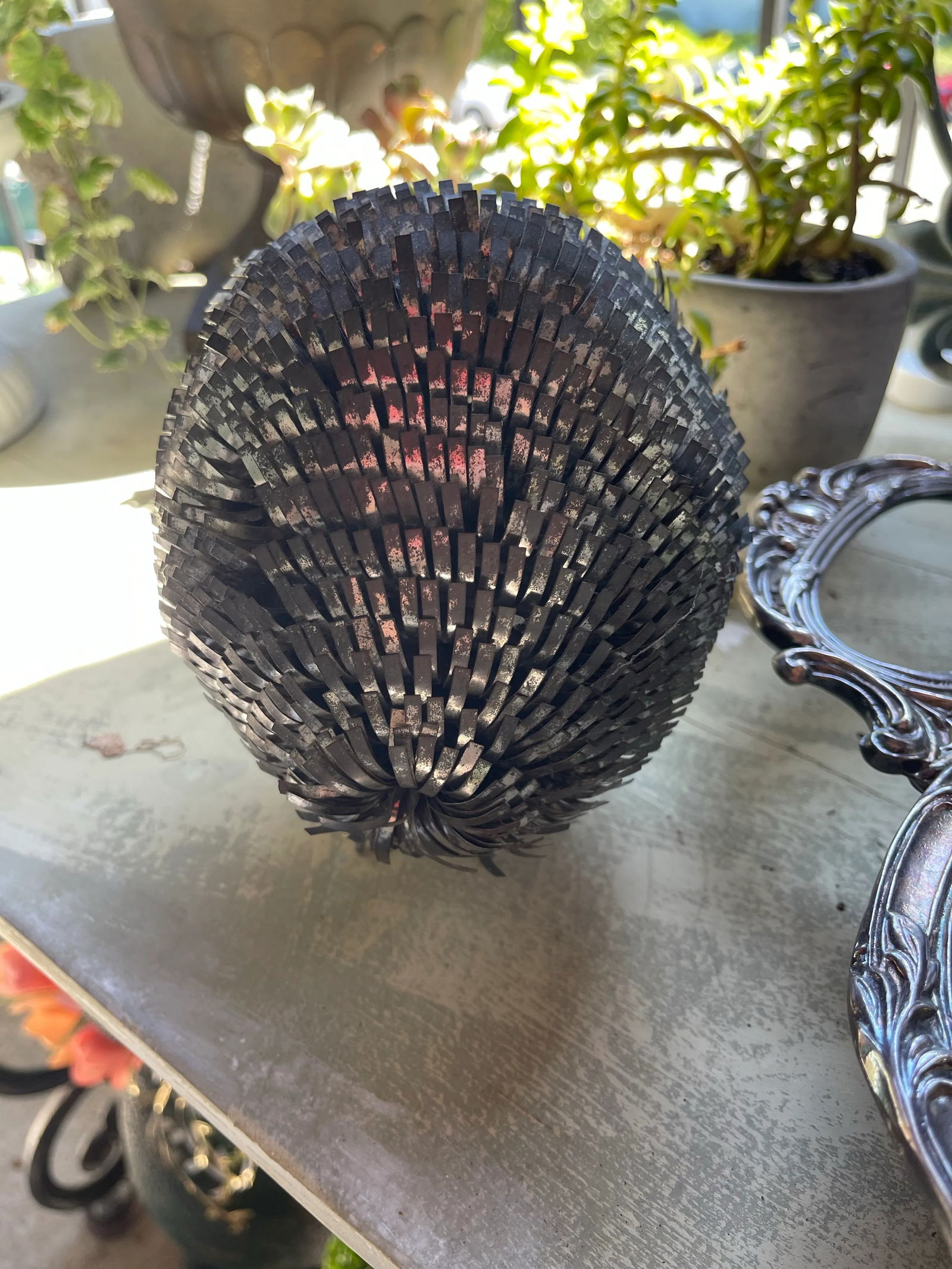 1970s Attribution: Sergio Bustamante Owl Textured Metal Mid Century Art Sculpture - 4