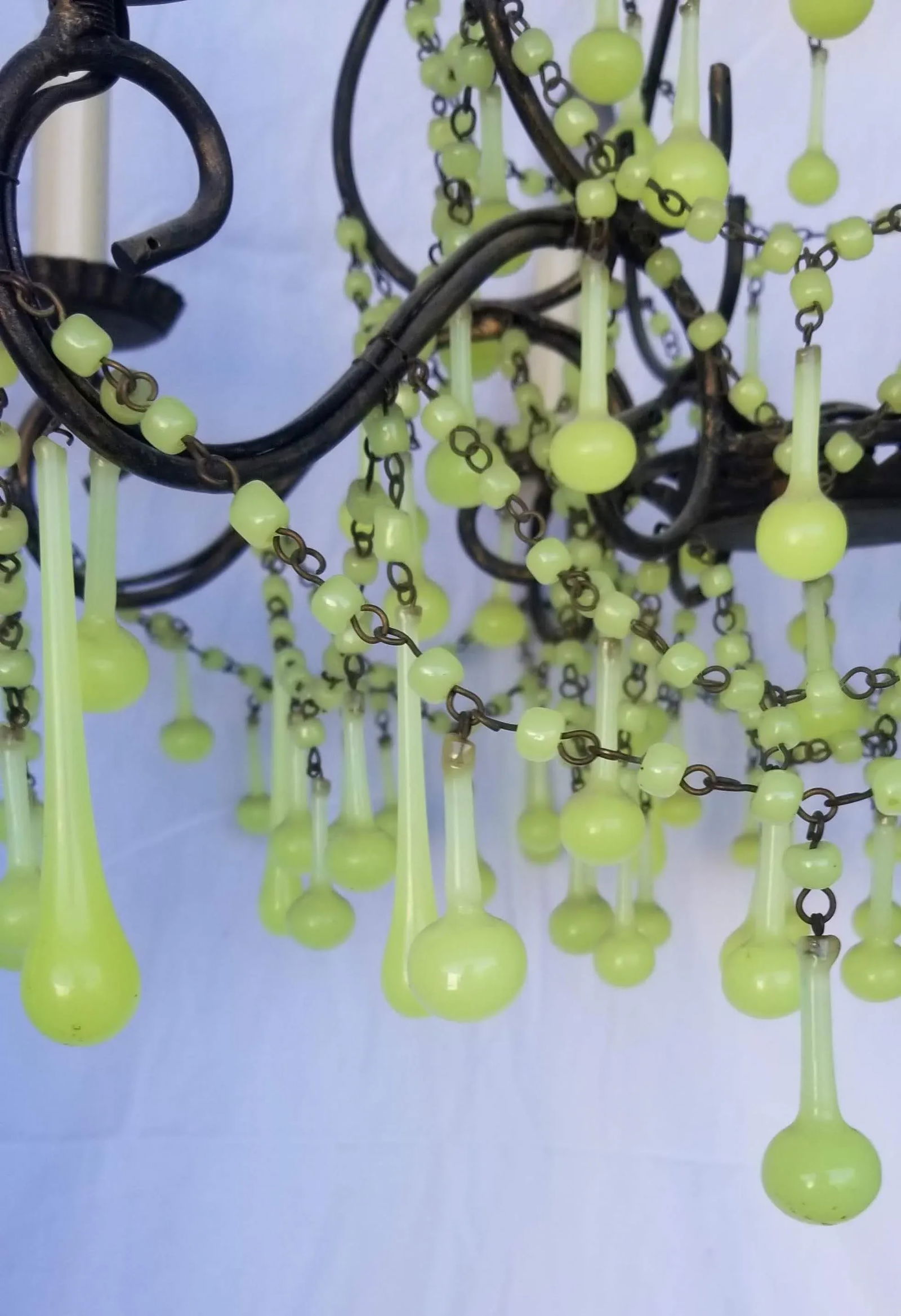 Italian Glass Beaded Chandelier - 2