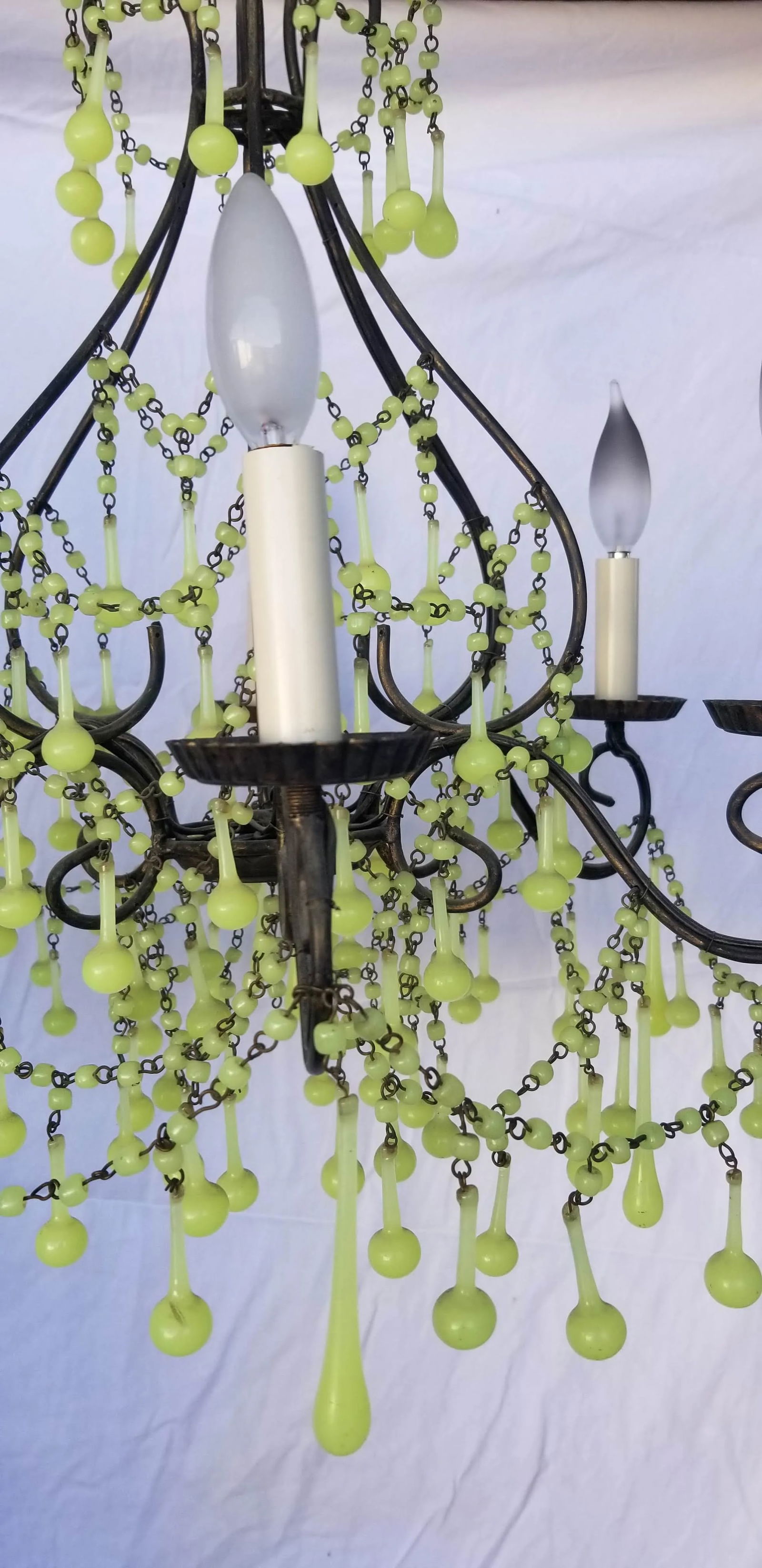 Italian Glass Beaded Chandelier - 3