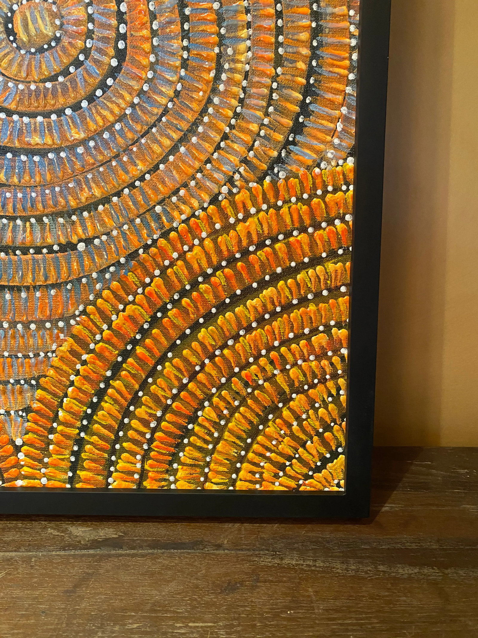 Abstract Original Painting of Tropical Nature, Framed - 3