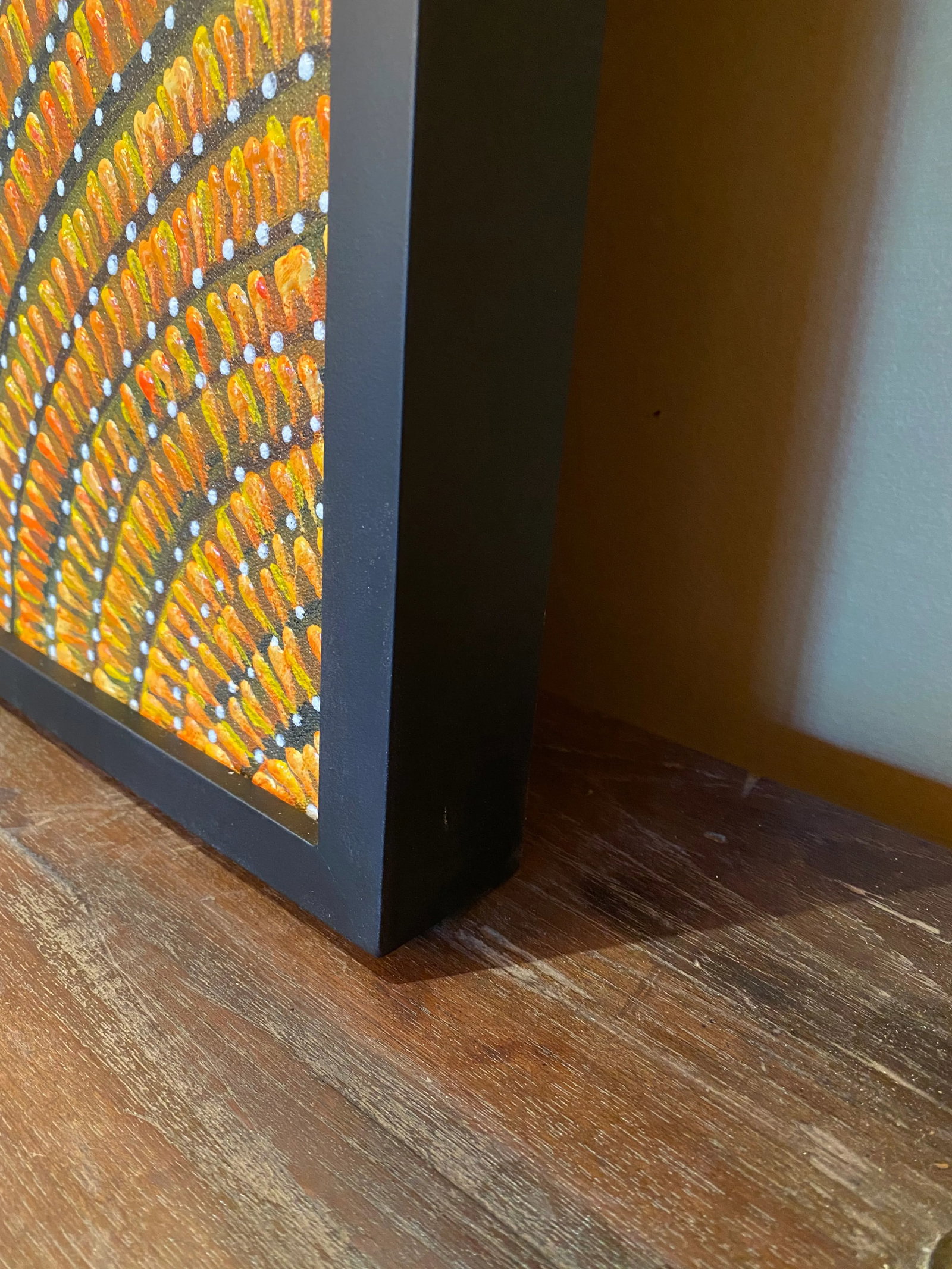 Abstract Original Painting of Tropical Nature, Framed - 4