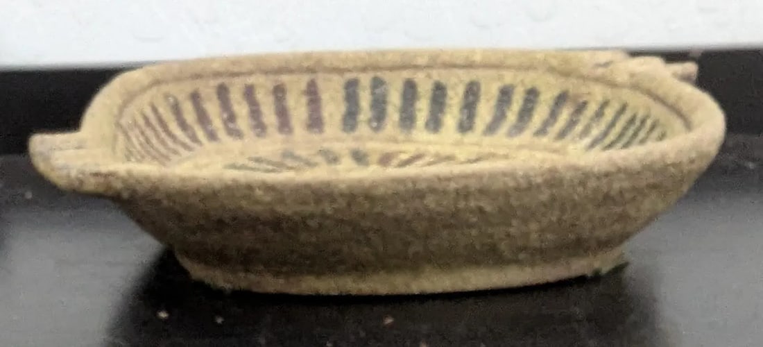 1960s "“ Alvino Bagni Ceramic Ashtray With Sunburst Design - 6