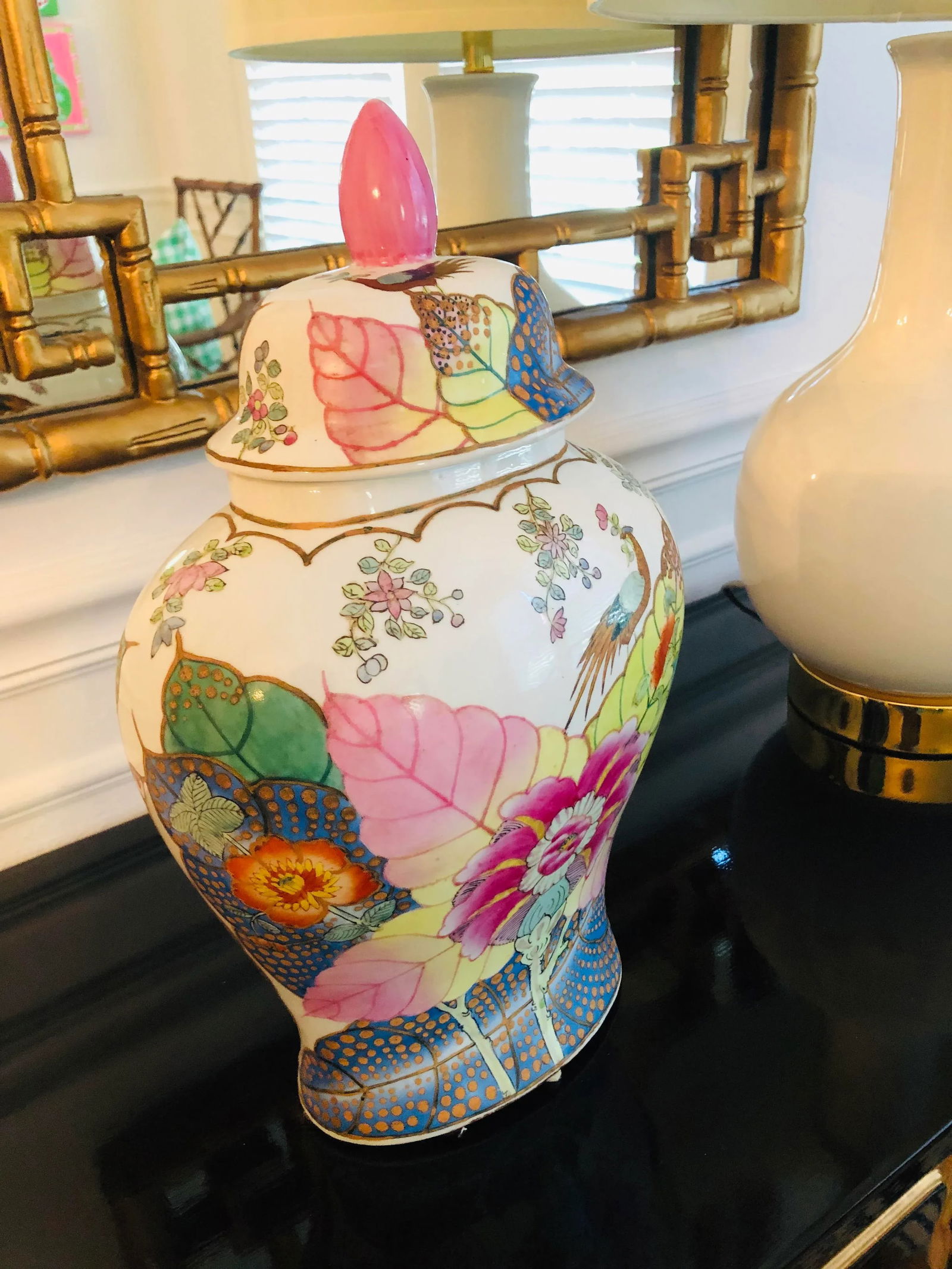 Tobacco Leaf Ginger Jar - 2