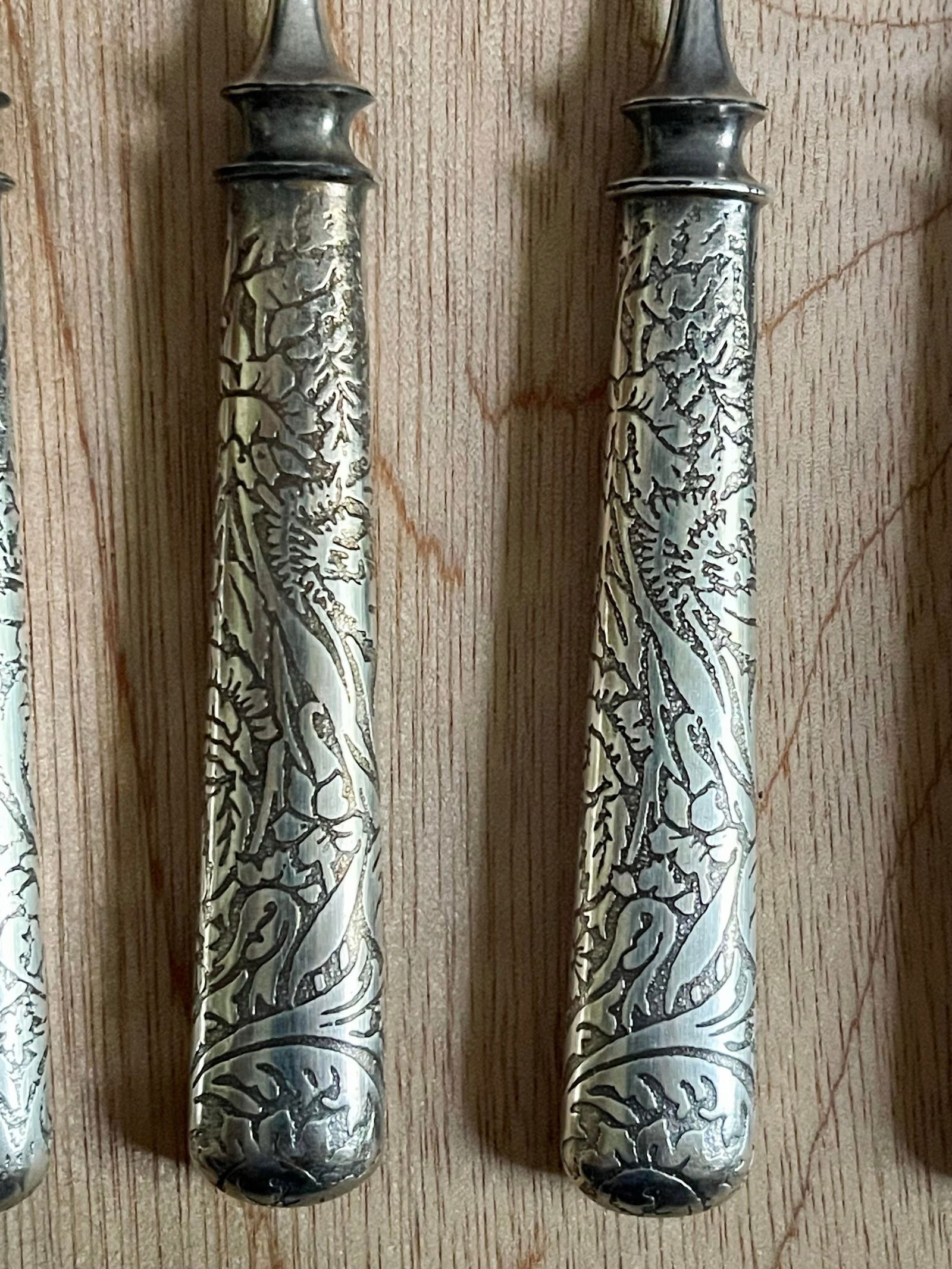 1880 Pairpoint Silver Plate Flatware Set- 10 Pieces - 4