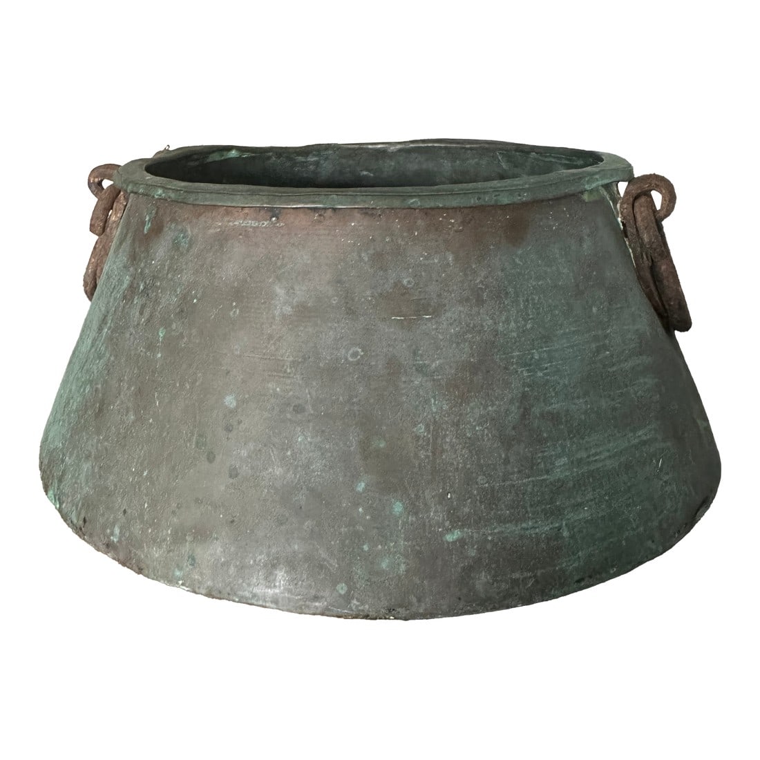 Antique Georgian Copper Caldron With Handles, 1800's (1 of 5)