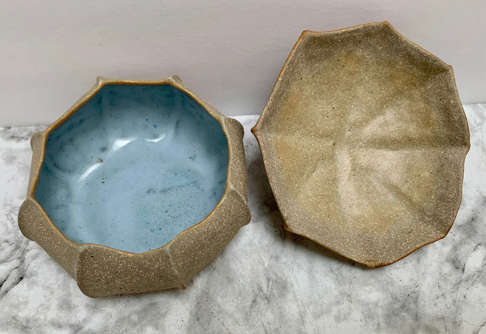 Vintage Handmade Raku Pottery Acorn Trinket Box - 2