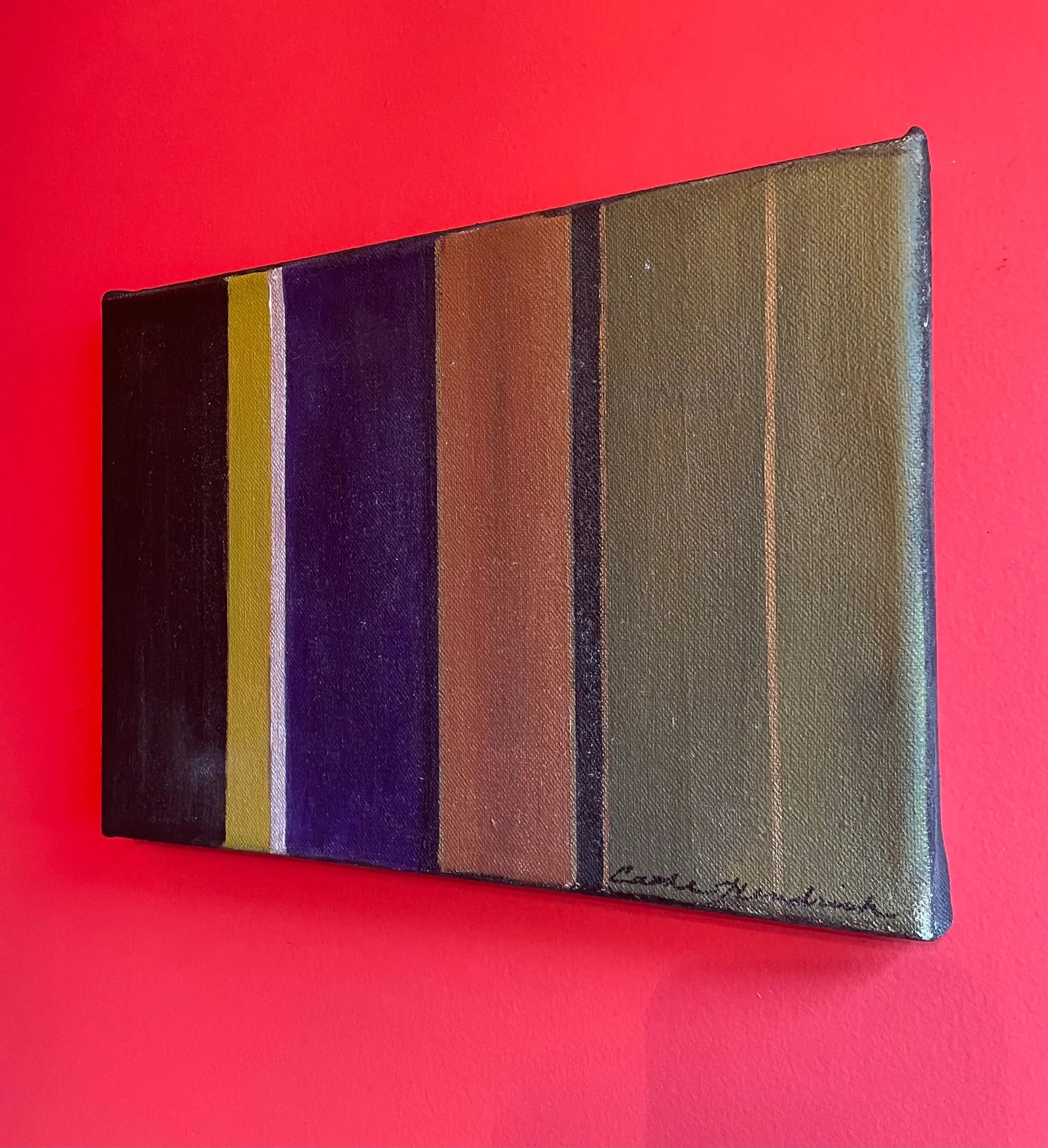 Stripe With Gold, Original Painting by Cathe Hendrick - 3