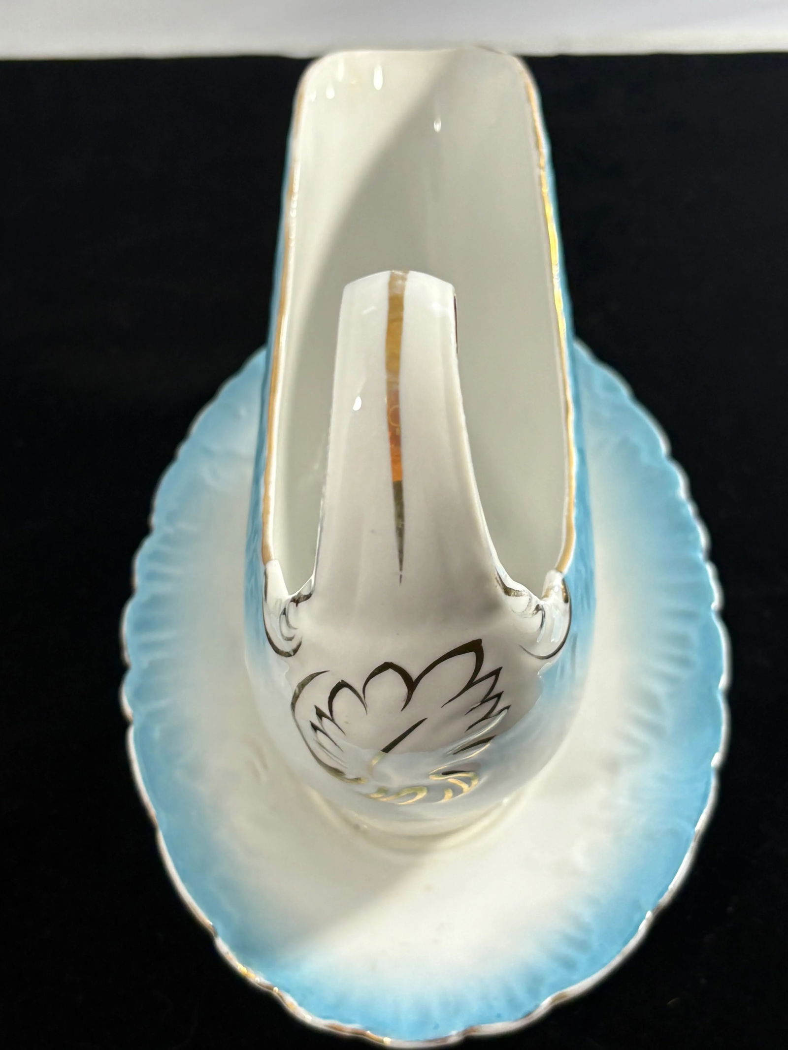 19th Century Imperial Crown China Antique Lobster Gravy Boat - 3