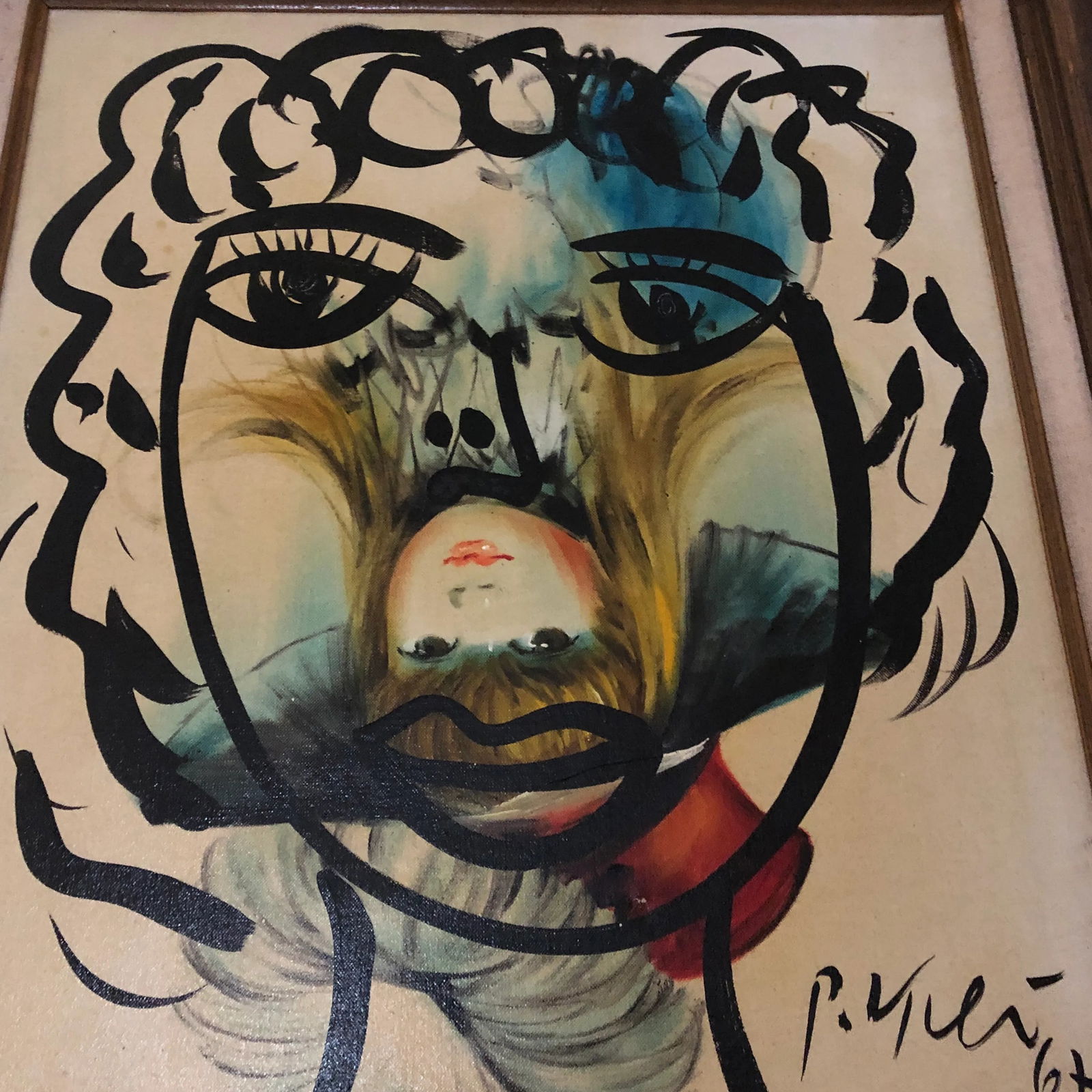 1967 Portrait of a Mother & Child Oil Painting by Peter Robert Keil, Framed - 5