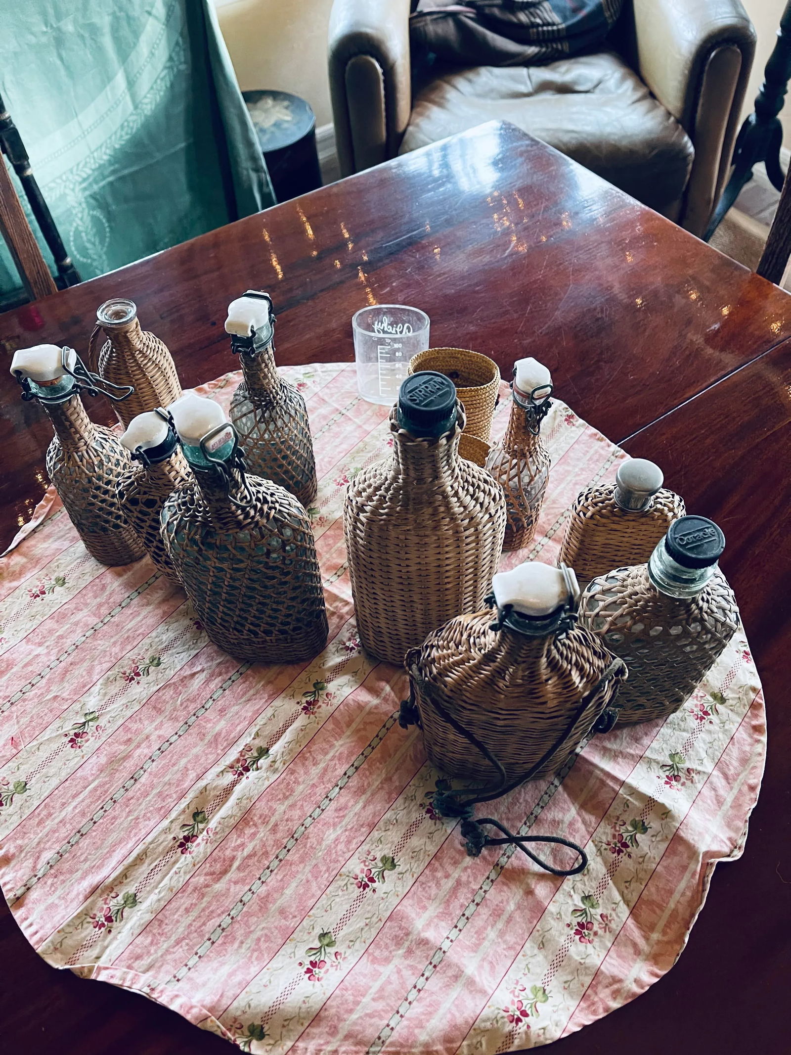 19th Century French Century Demijohn Bottle Collection - Set of 11 - 4