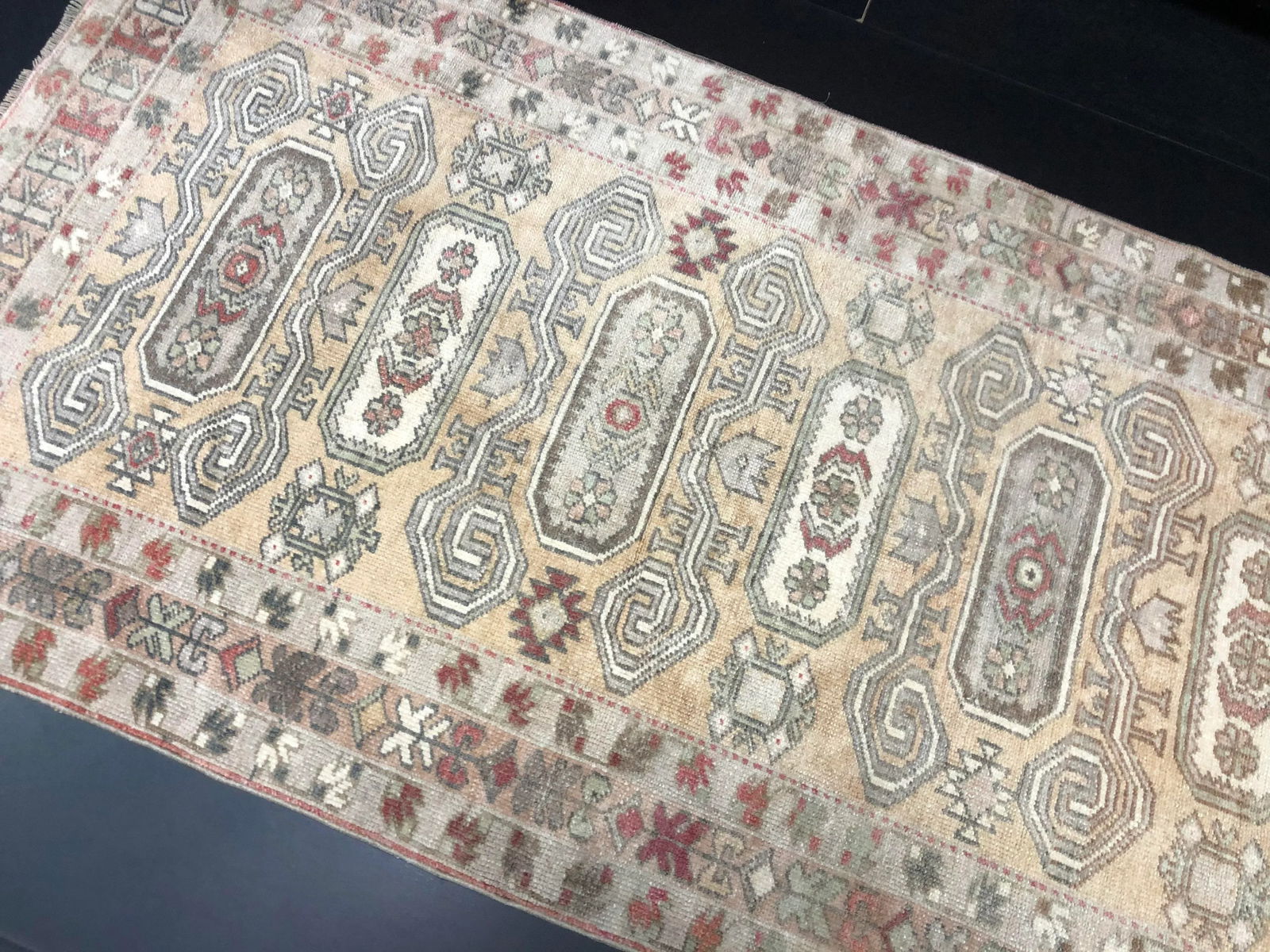 Vintage Turkish Anatolian Camel Rug - 7