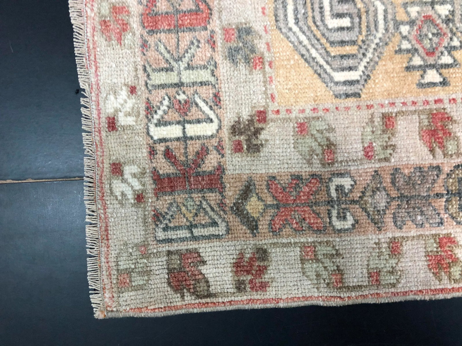 Vintage Turkish Anatolian Camel Rug - 9