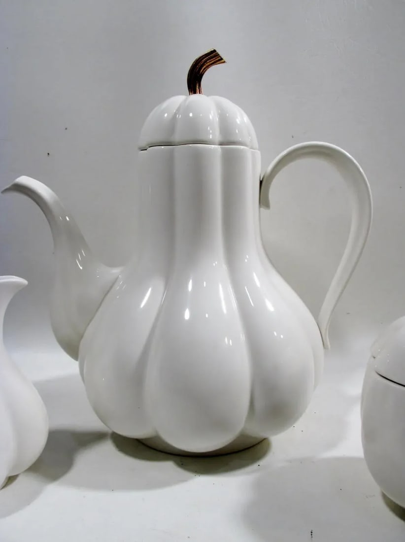 1960s Ernest Sohn Creations China Gourd Coffee Service - 3 Piece - 2