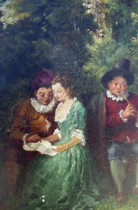 1920s French Oil on Board Paintings - a Pair - 6