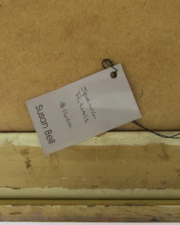 "Spring Rituals" Contemporary Oil Painting of Two Colorado Rams by Susan Bell, Framed - 5