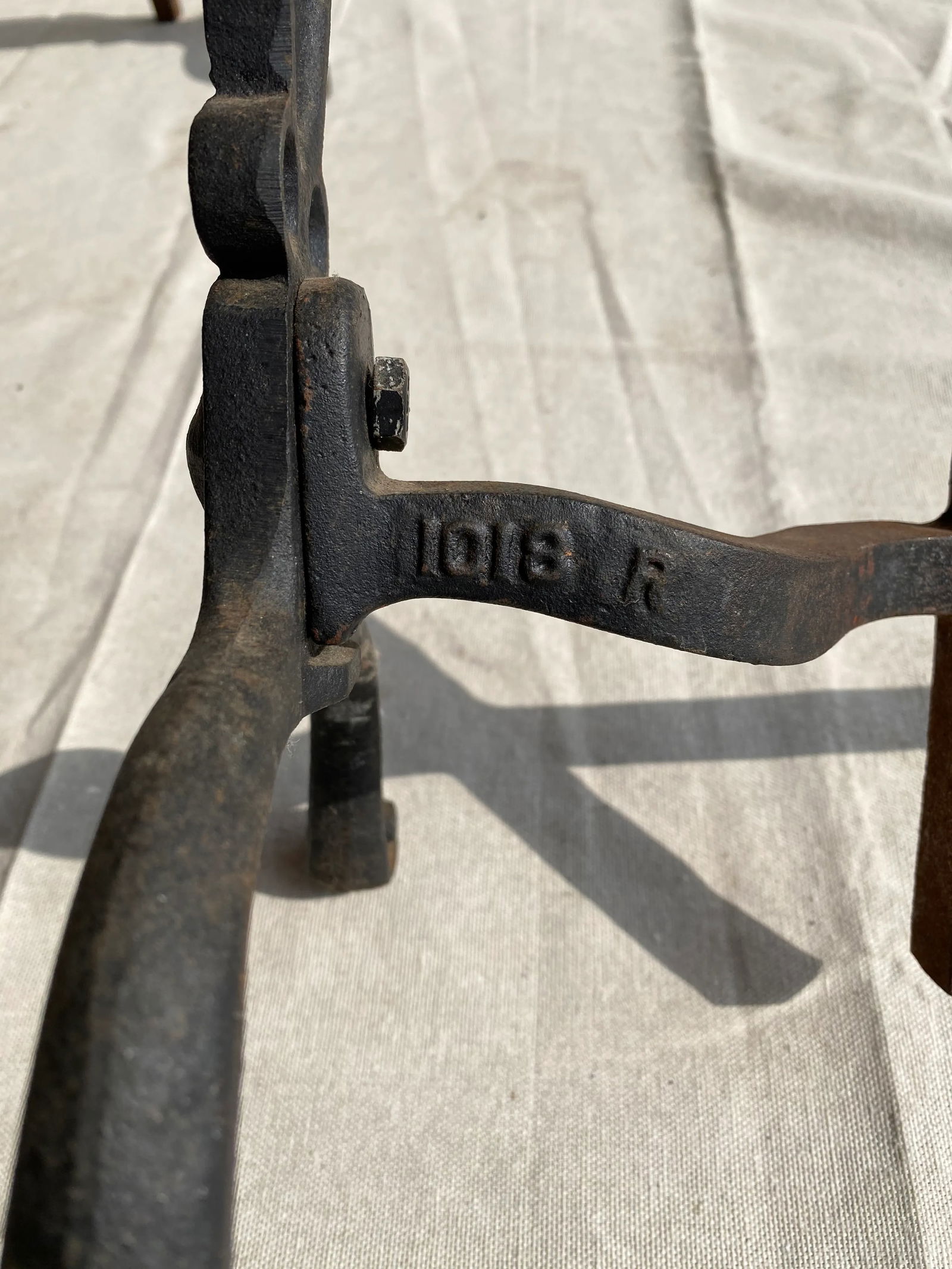 Early 20th Century Fireplace Iron Andirons - a Pair - 7