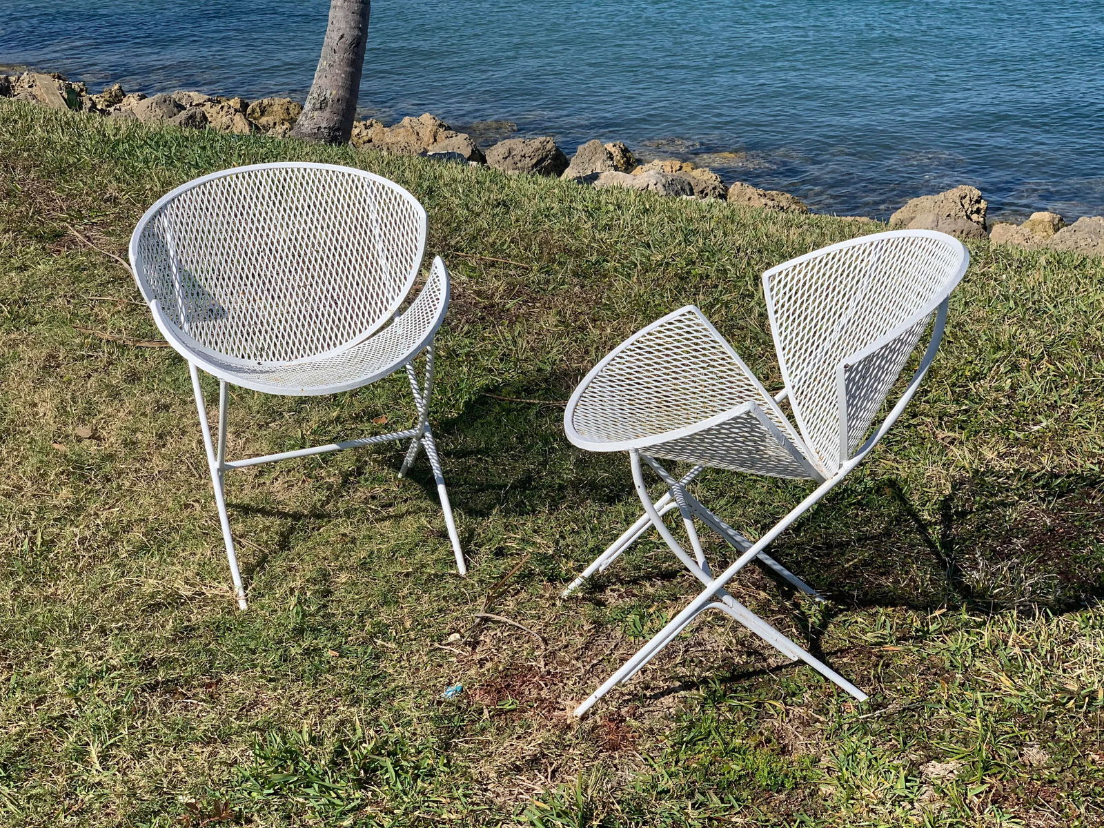 1950s Orange Slice Patio Chairs Maurizio Tempestini for Salterini - a Pair - 6