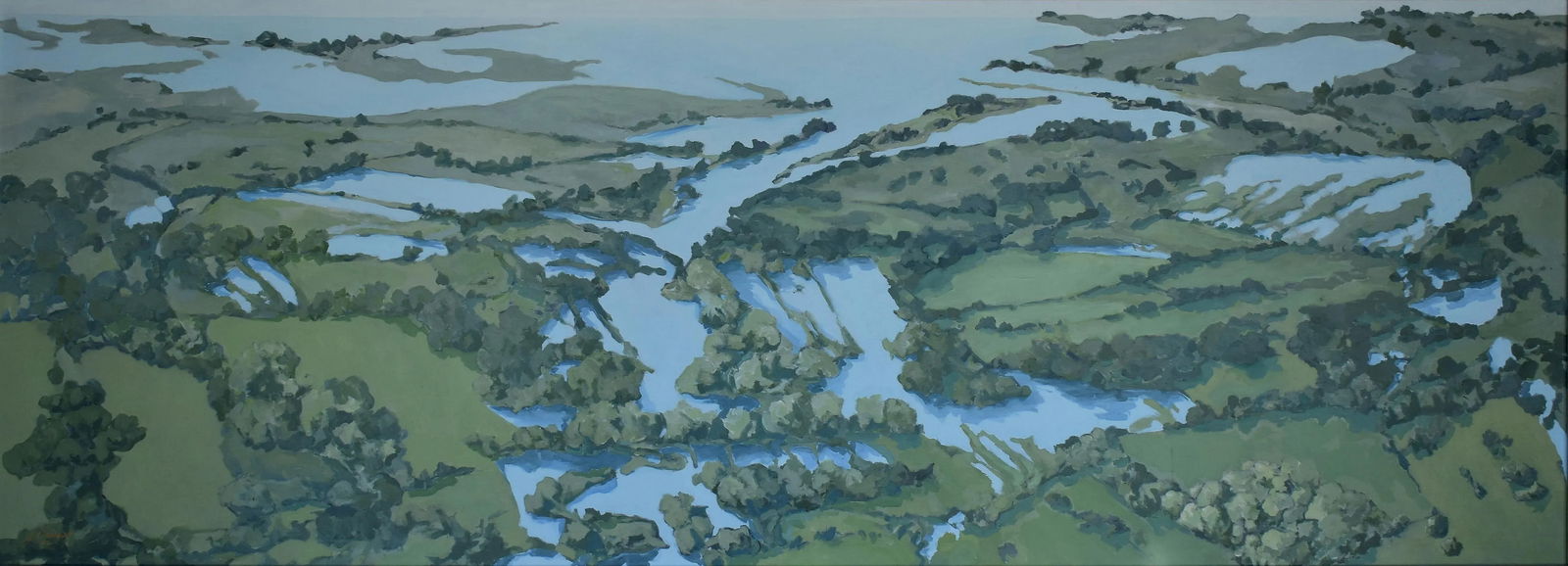 "Ancient Keanahae (Hana Road View)" Contemporary Expressionist Style Landscape Oil Painting by Georg - 2