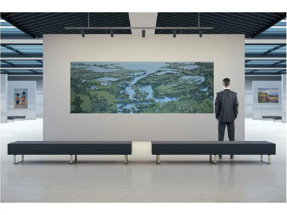 "Ancient Keanahae (Hana Road View)" Contemporary Expressionist Style Landscape Oil Painting by Georg - 3