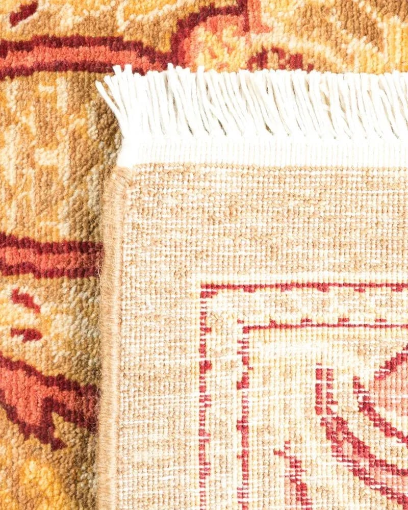 Mogul Collection Hand-Knotted Area Rug - Yellow 4' 3" x 6' 6" - 5