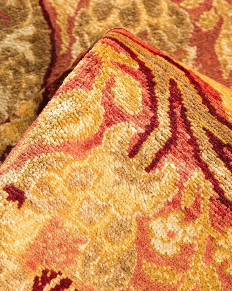 Mogul Collection Hand-Knotted Area Rug - Yellow 4' 3" x 6' 6" - 7