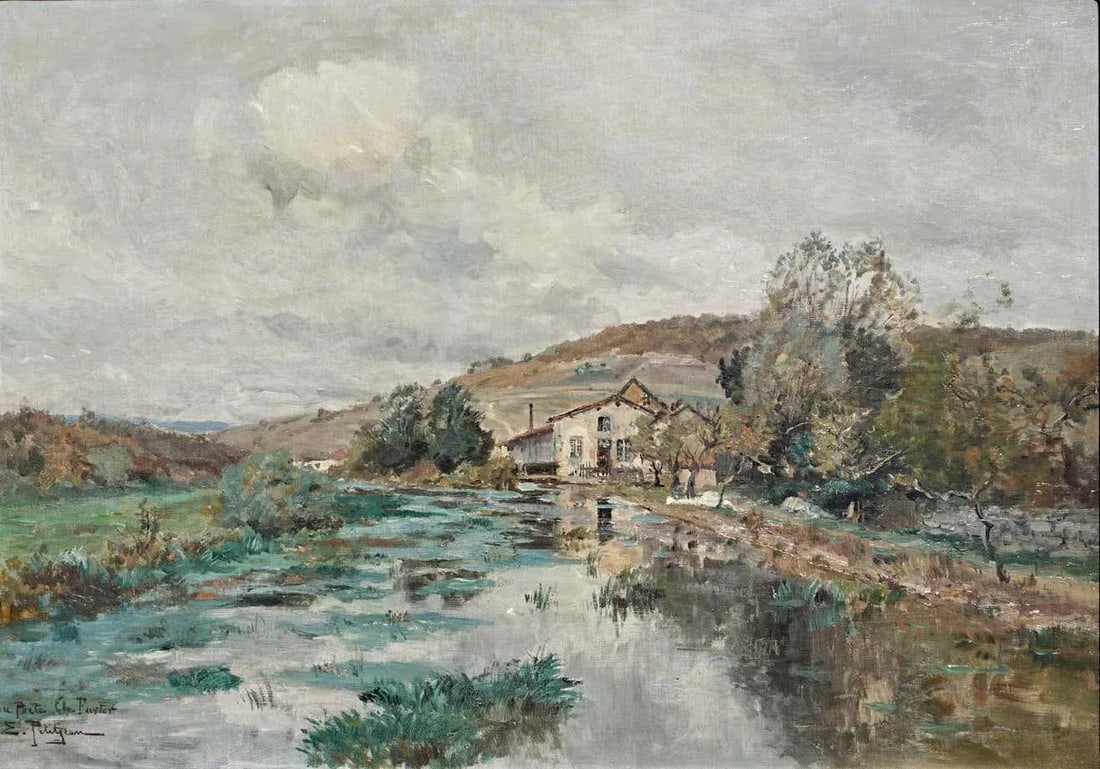 Edmond Marie Petitjean French Landscape Painting - 2