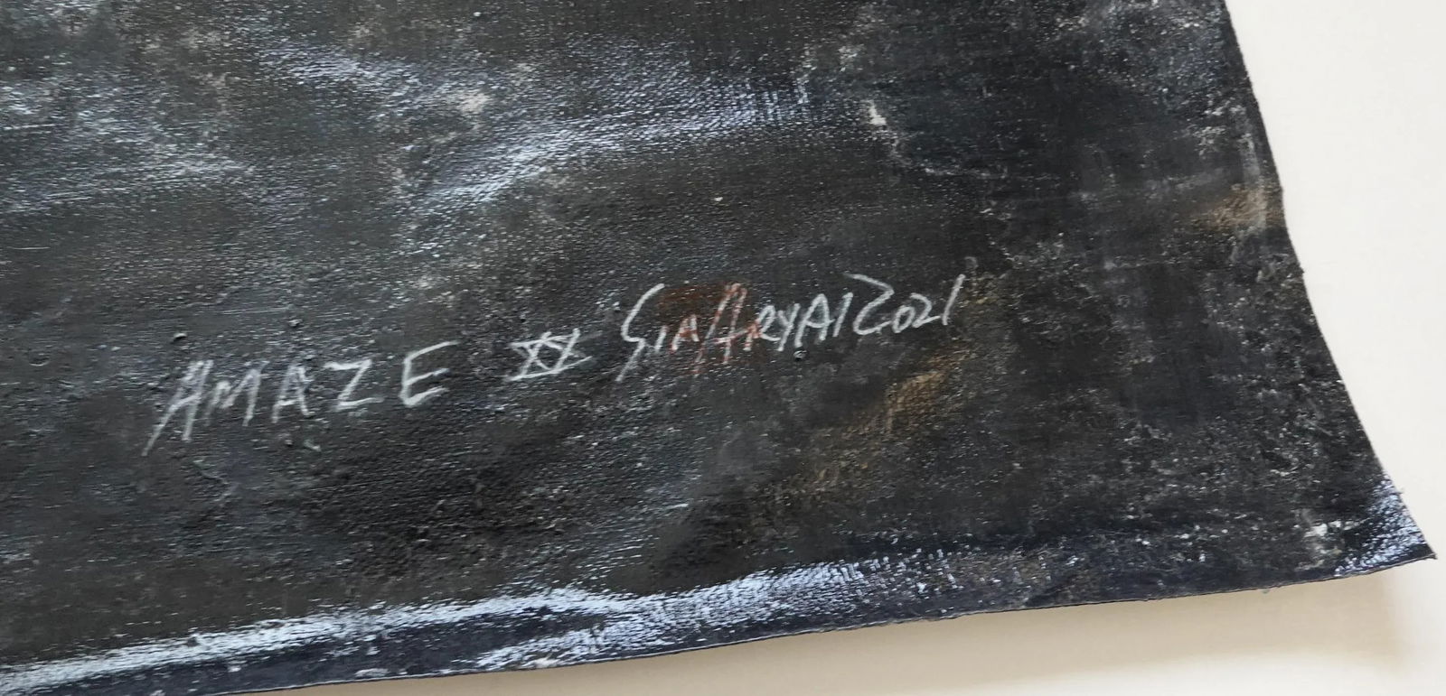 "Amaze XX" Contemporary Abstract Mixed-Media Painting - 3