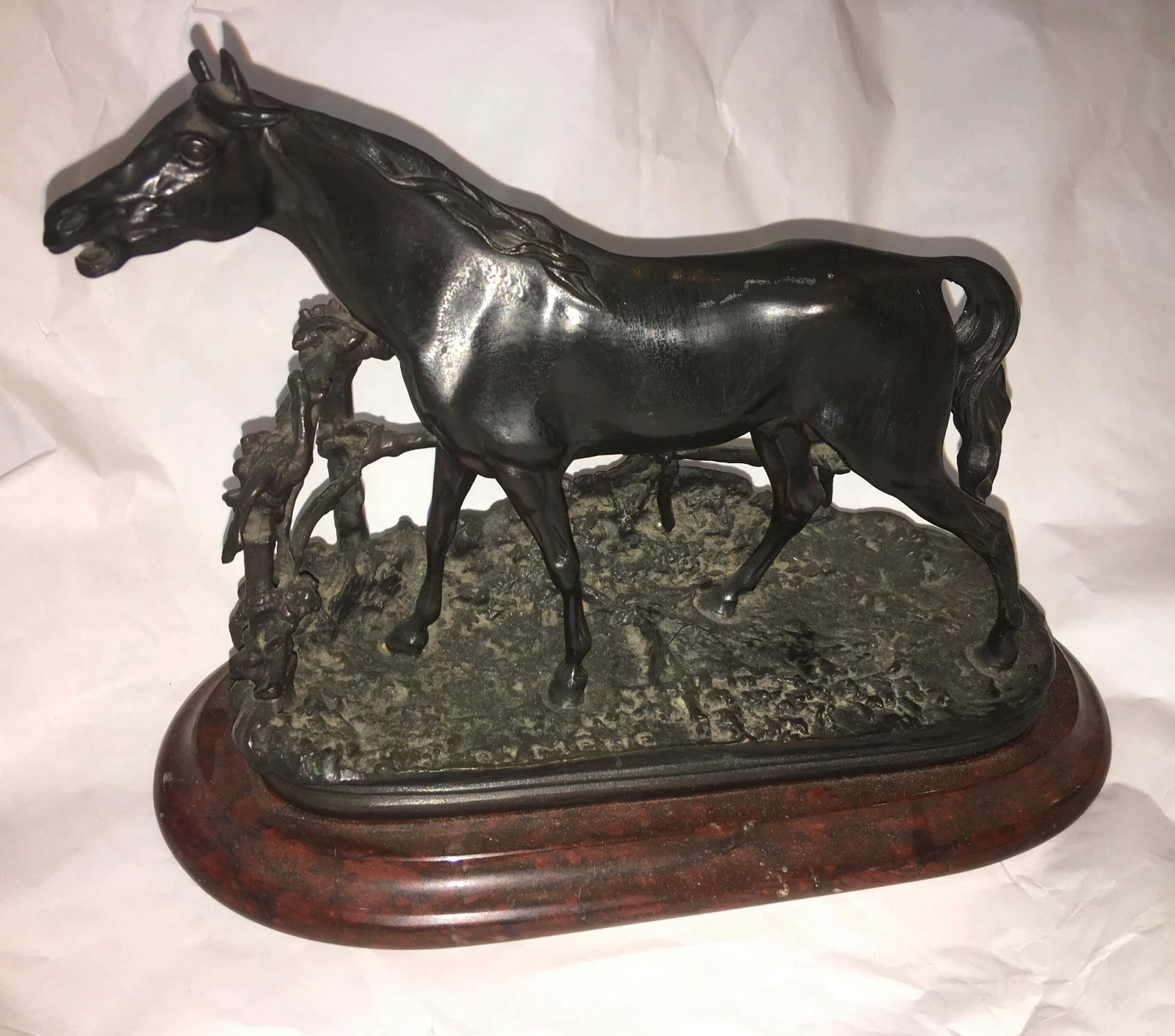 Mid 20th Century Pierre Jules Mene Bronze Horse Sculpture - 10